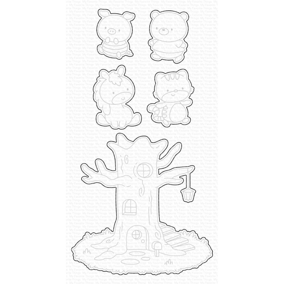 My Favorite Things - JB Treehouse Hugs Die-namics – 3 Wise Crafters