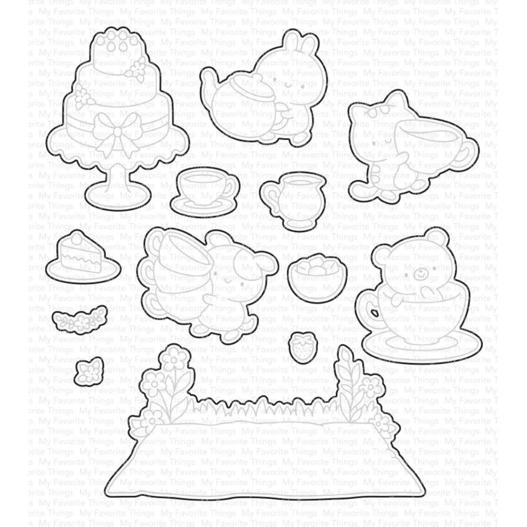 My Favorite Things - JB Tea Party Pals Die-namics – 3 Wise Crafters