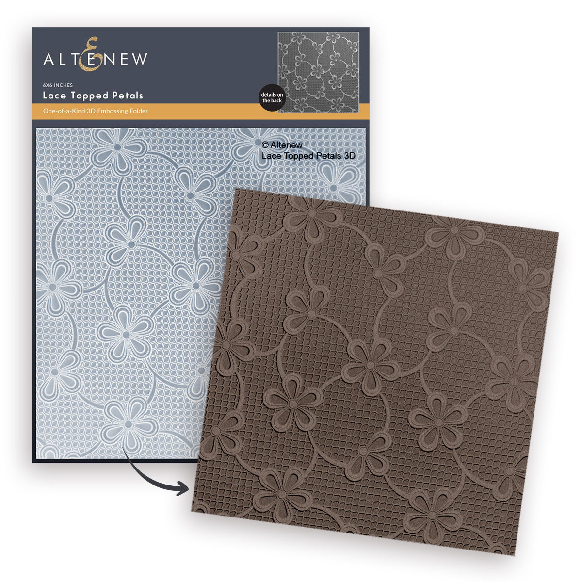 Altenew - Lace Topped Petals 3D Embossing Folder