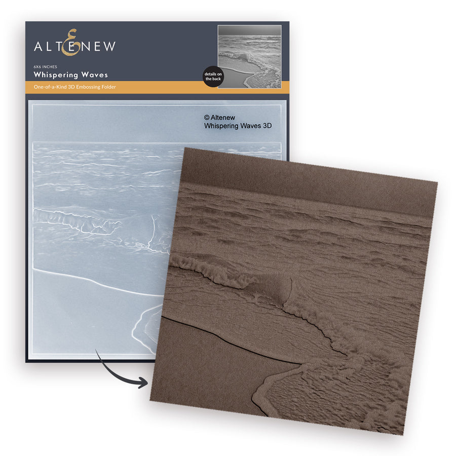 Altenew - Whispering Waves 3D Embossing Folder