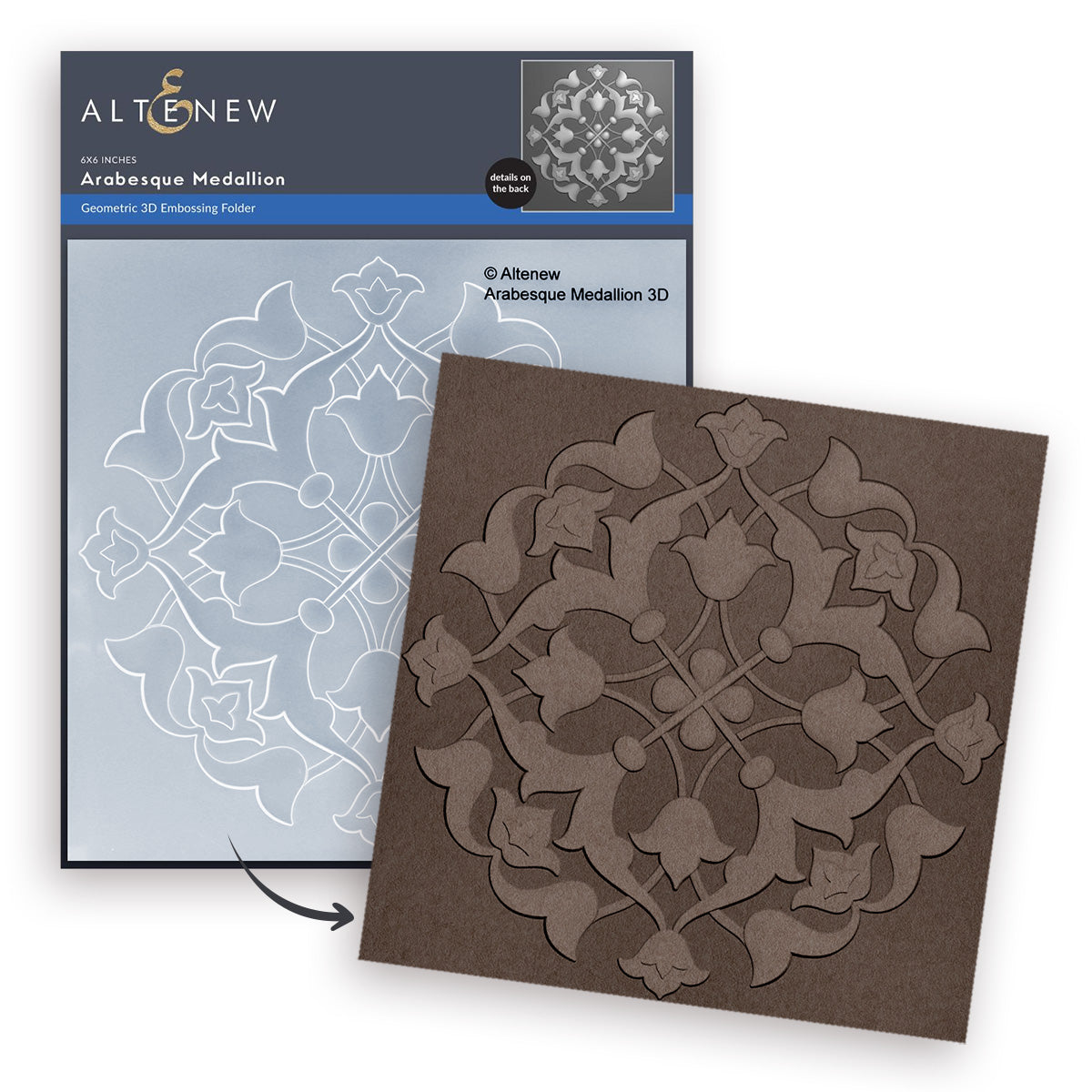 Altenew - Arabesque Medallion 3D Embossing Folder