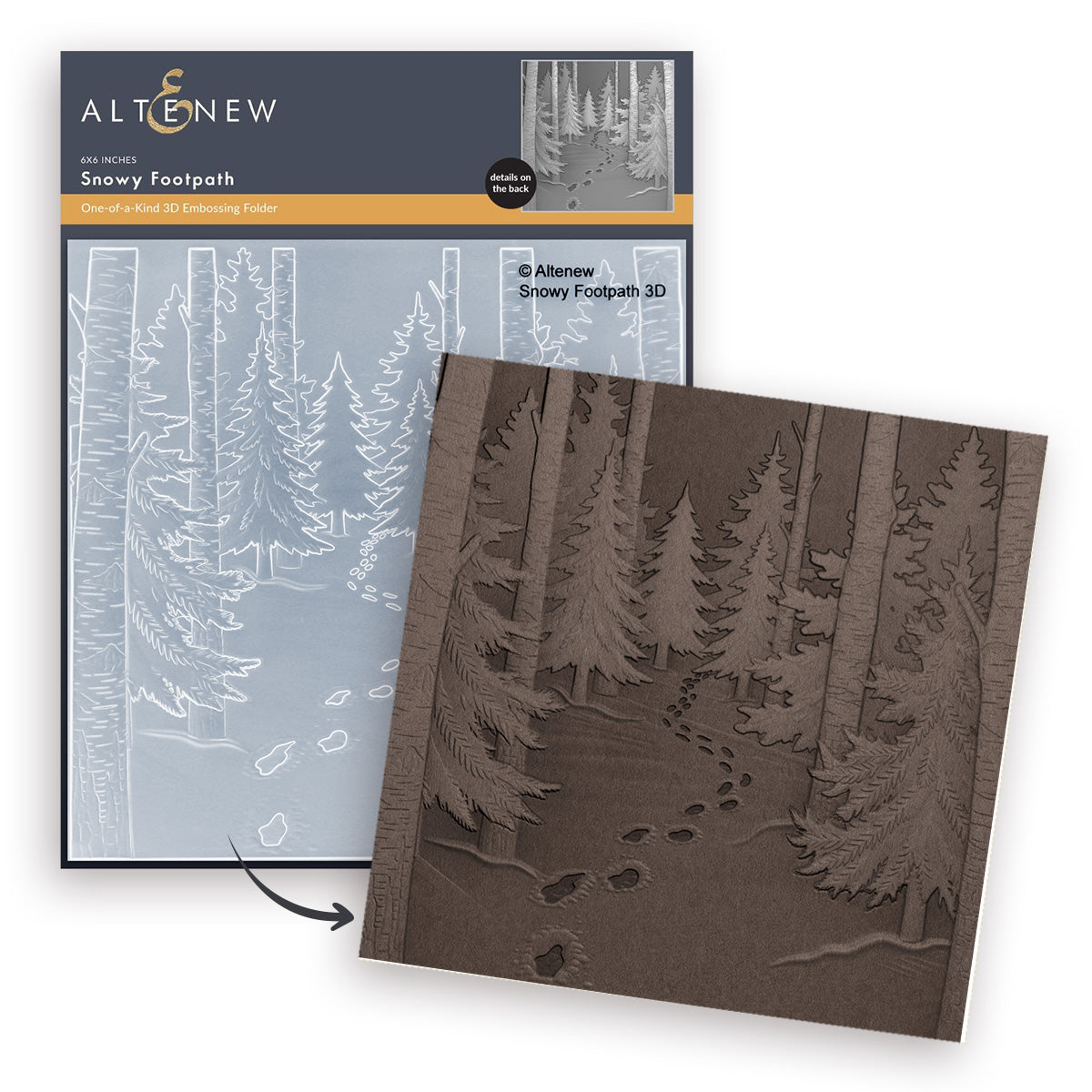 Altenew - Snowy Footpath 3D Embossing Folder