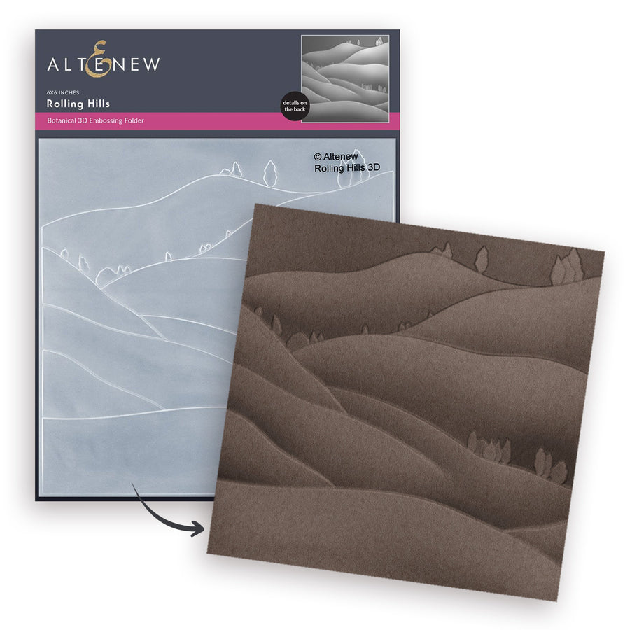 Altenew - Rolling Hills 3D Embossing Folder