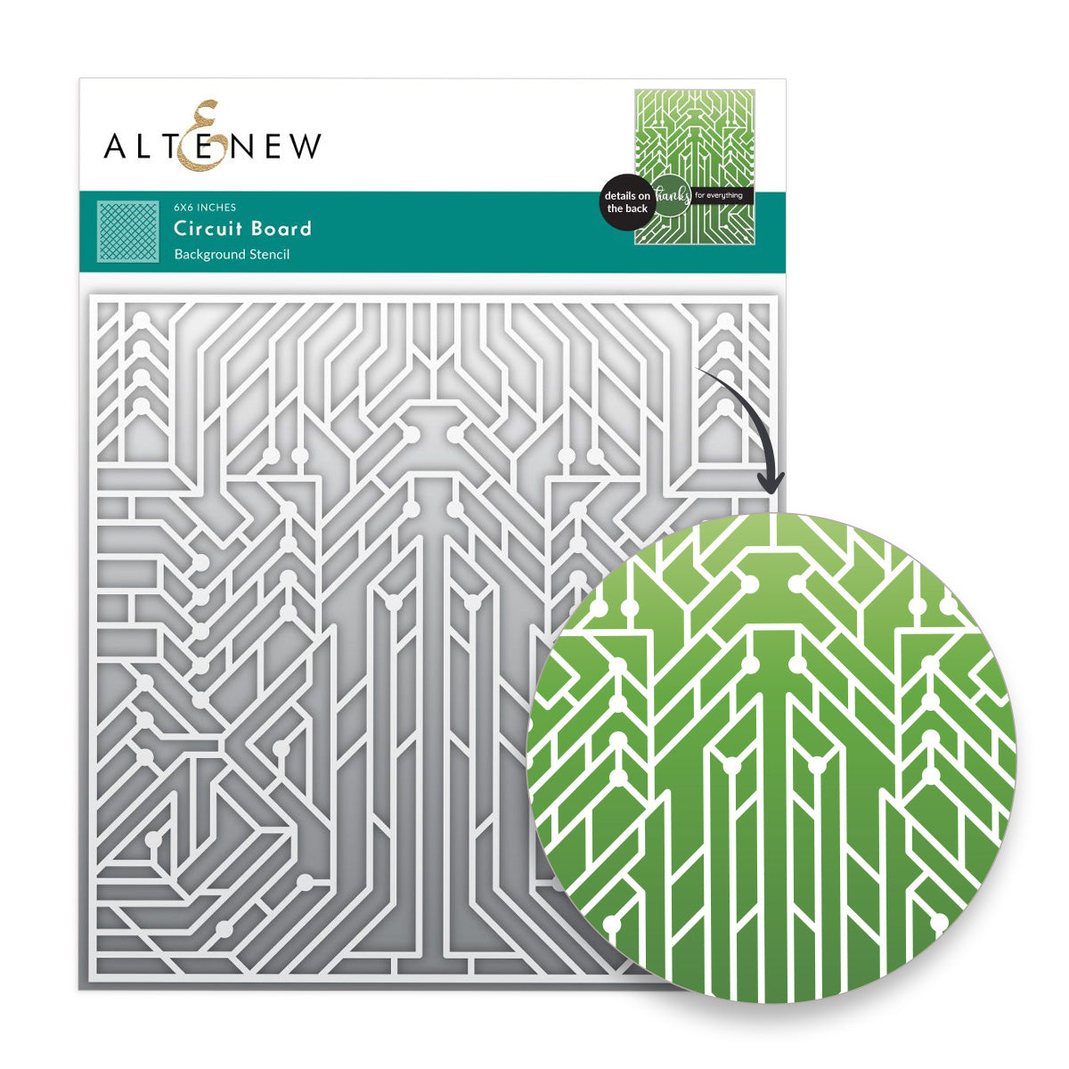 Altenew - Circuit Board Stencil