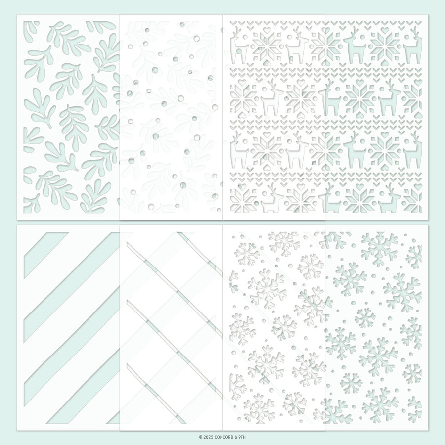 Concord & 9th - Merry Mix Stencil Pack