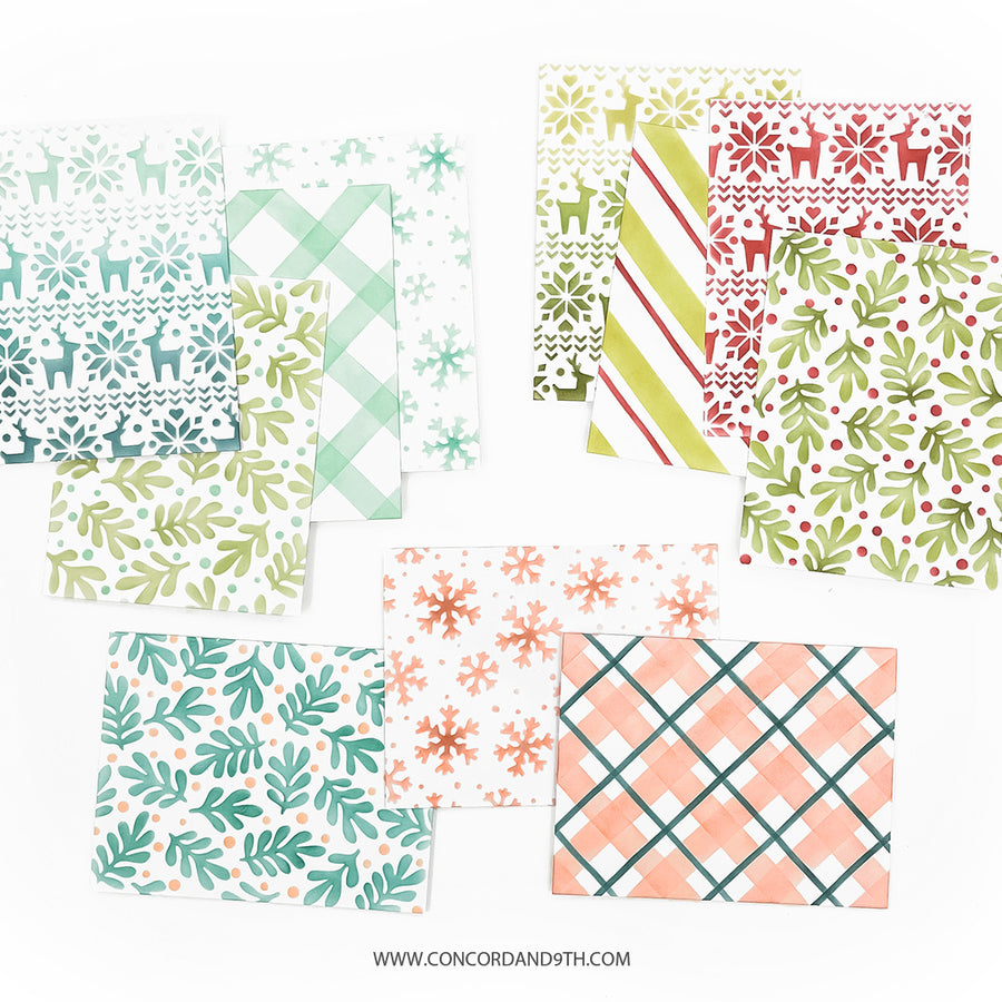 Concord & 9th - Merry Mix Stencil Pack