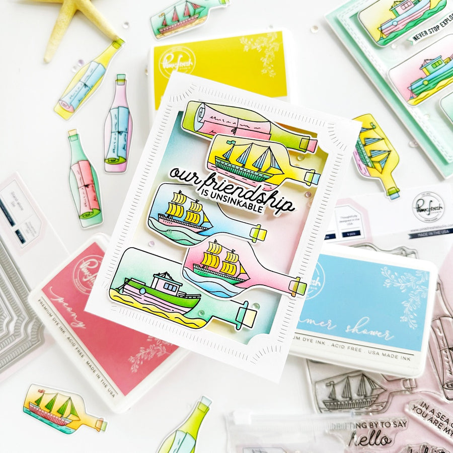 Pinkfresh Studio - Message in a Bottle Stamps