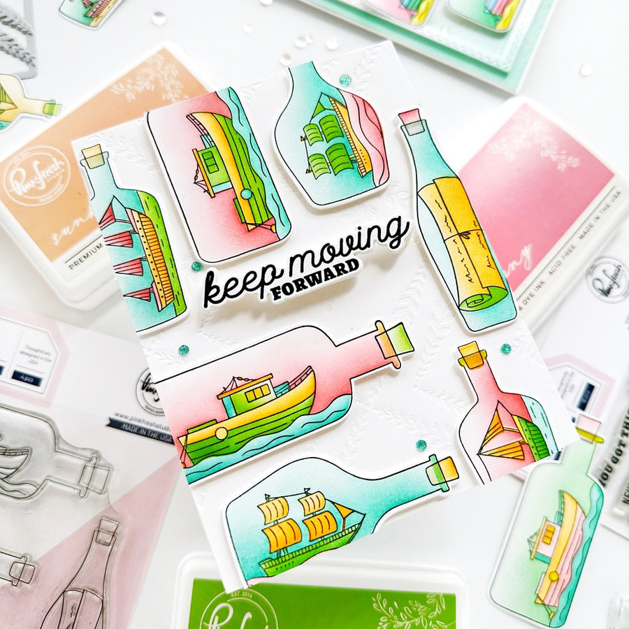 Pinkfresh Studio - Message in a Bottle Stencils