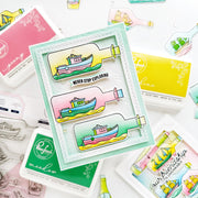 Pinkfresh Studio - Message in a Bottle Stencils