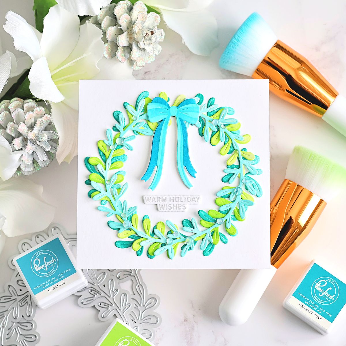 Pinkfresh Studio - Tied with Cheer Die & Stencil Bundle