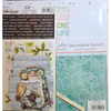 A square pack with the brand name 'Mintay Papers' with a stencil, stickers, die cut elements and other papercraft products
