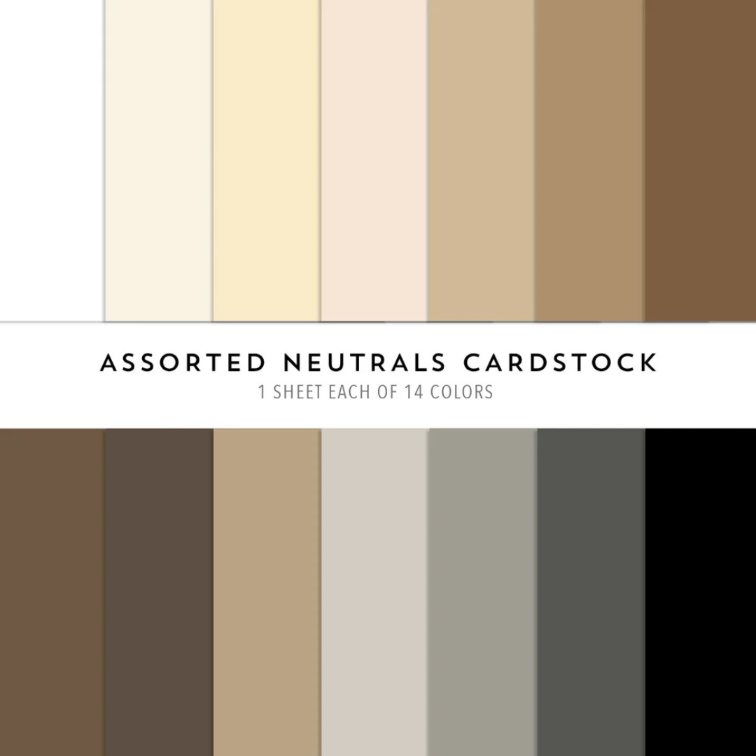 Concord & 9th - Neutrals Collection Assorted Cardstock Pack 8.5" x 11"