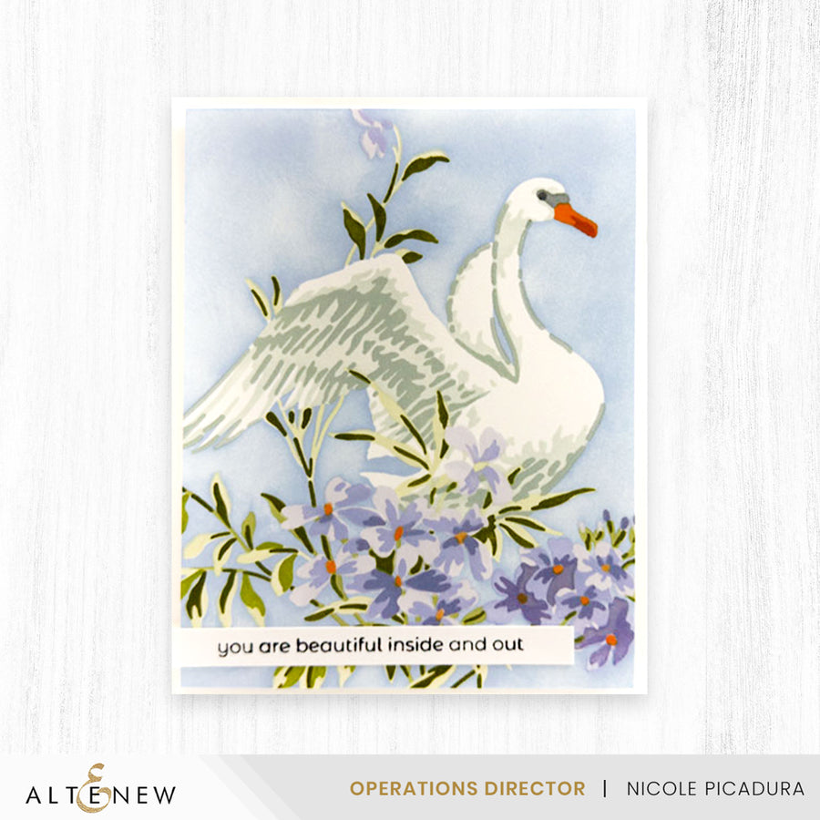 Altenew - Stencil Art: Swan Serenade Layering Stencil Set (6 in 1)