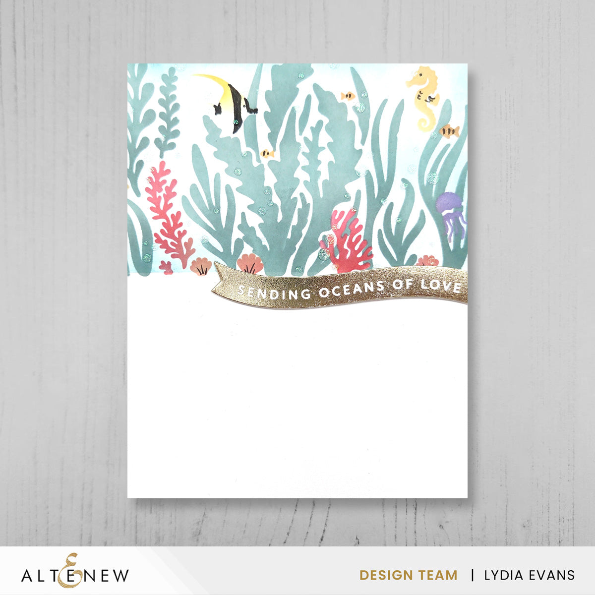 Altenew - One-Go: Solid Sentiment Banners Stamp Set