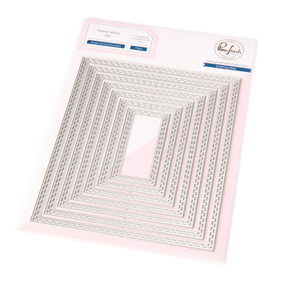 Pinkfresh Studio - Essentials: Double Stitched Rectangles Dies