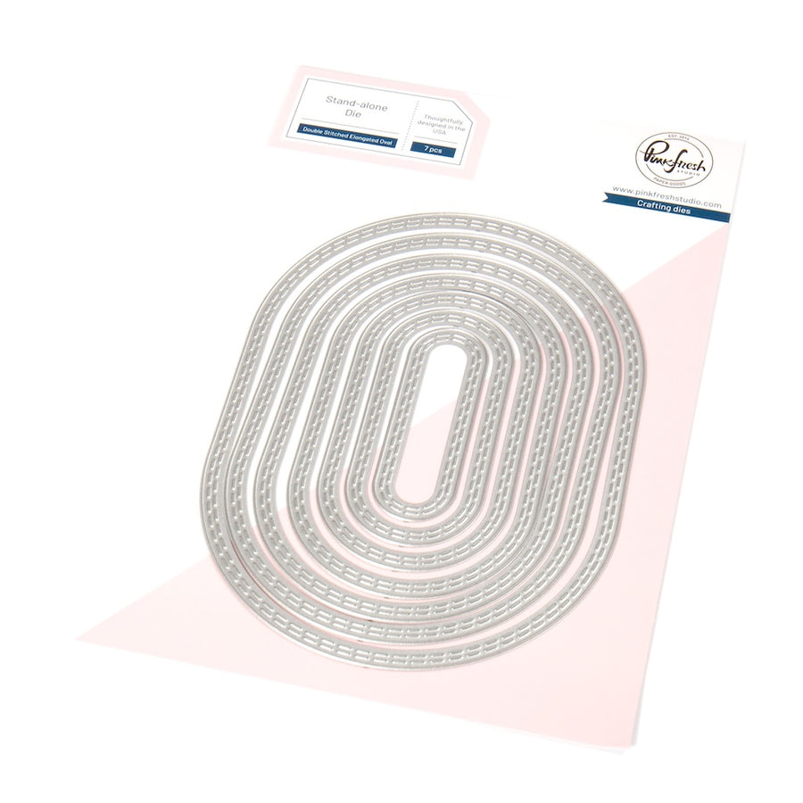 Pinkfresh Studio - Double Stitched Elongated Oval Dies