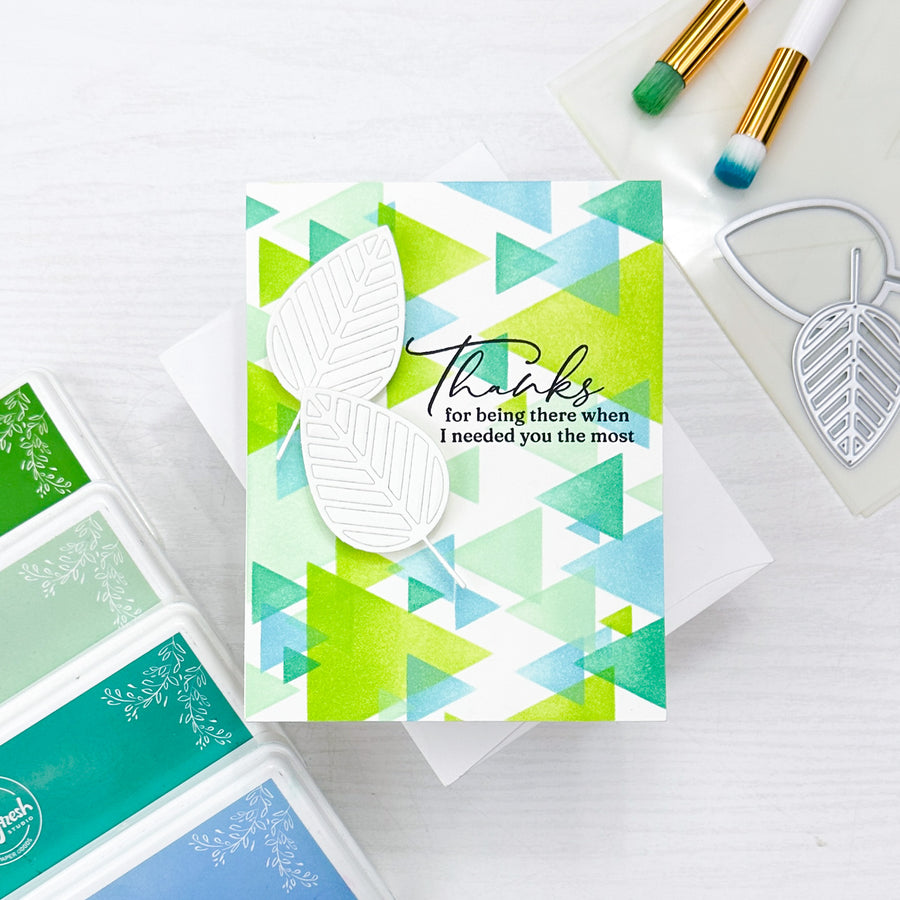 Pinkfresh Studio Overlapping Triangle stencils