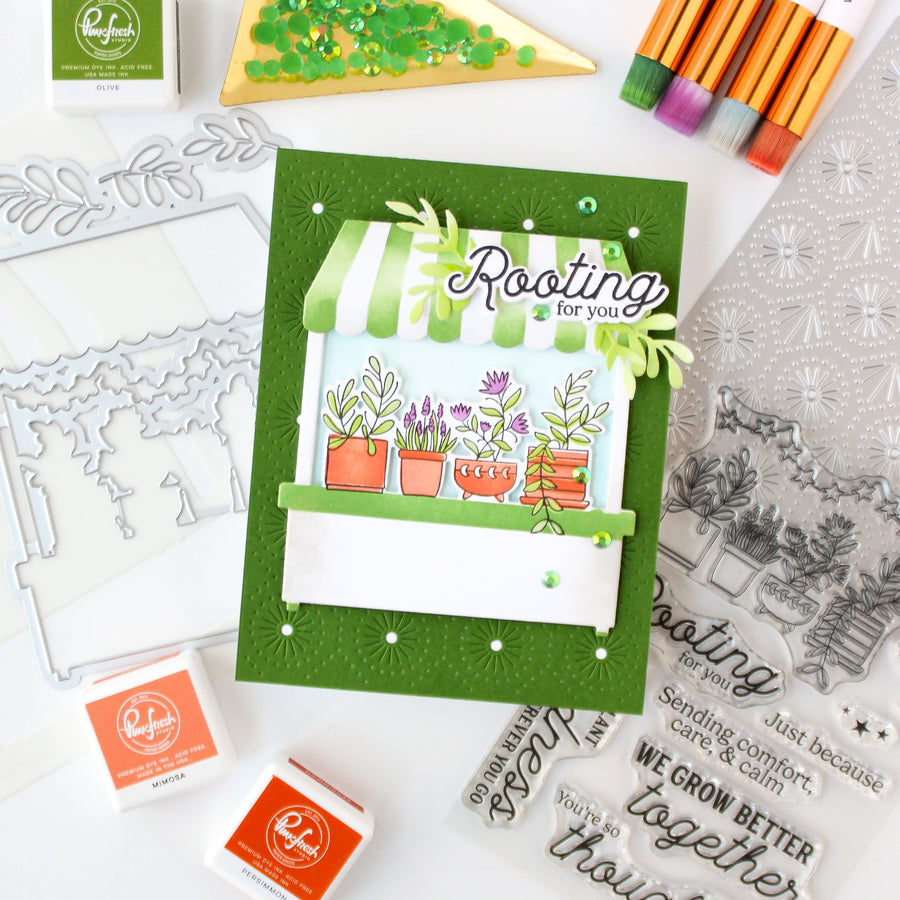 Pinkfresh Studio - Flower Market Stencils