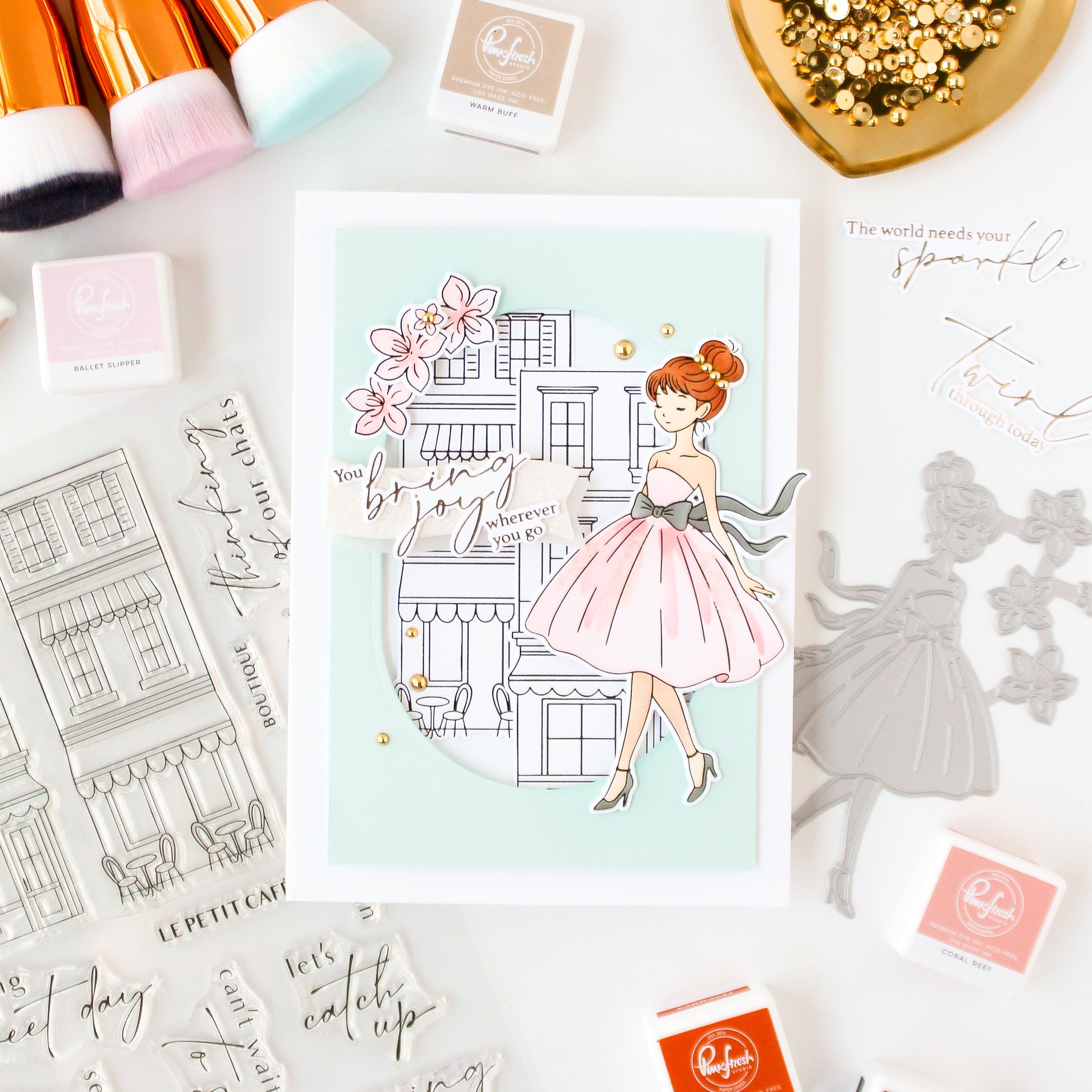 Pinkfresh Studio - Darling District Press Plates