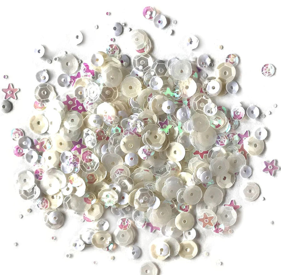 Buttons Galore & More - Marshmallow Sequins (28 Lilac Lane)