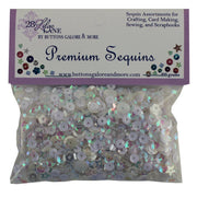Buttons Galore & More - Marshmallow Sequins (28 Lilac Lane)