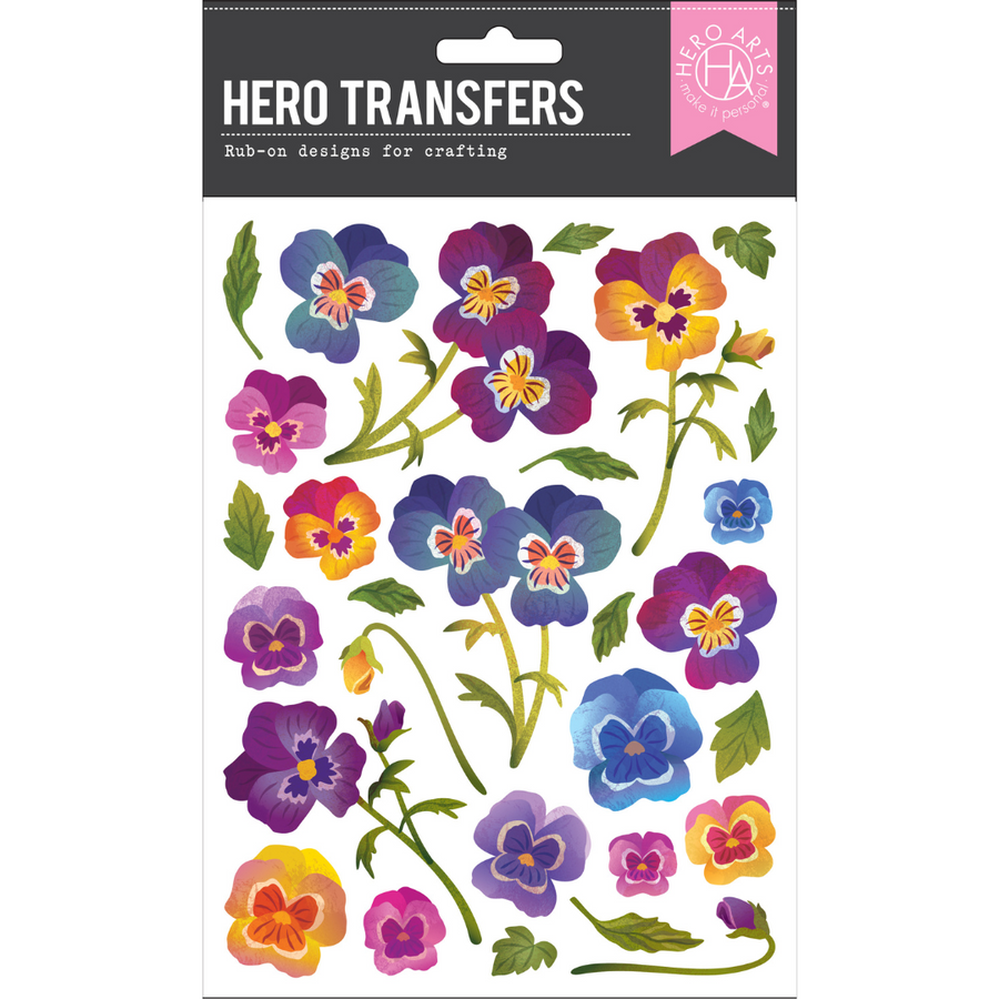 Hero Arts - Pansies Hero Transfers