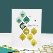 Concord & 9th - Patterned Peacock Embossing Folder