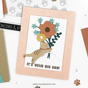 Concord & 9th - Paw Prints Double Card Front Die