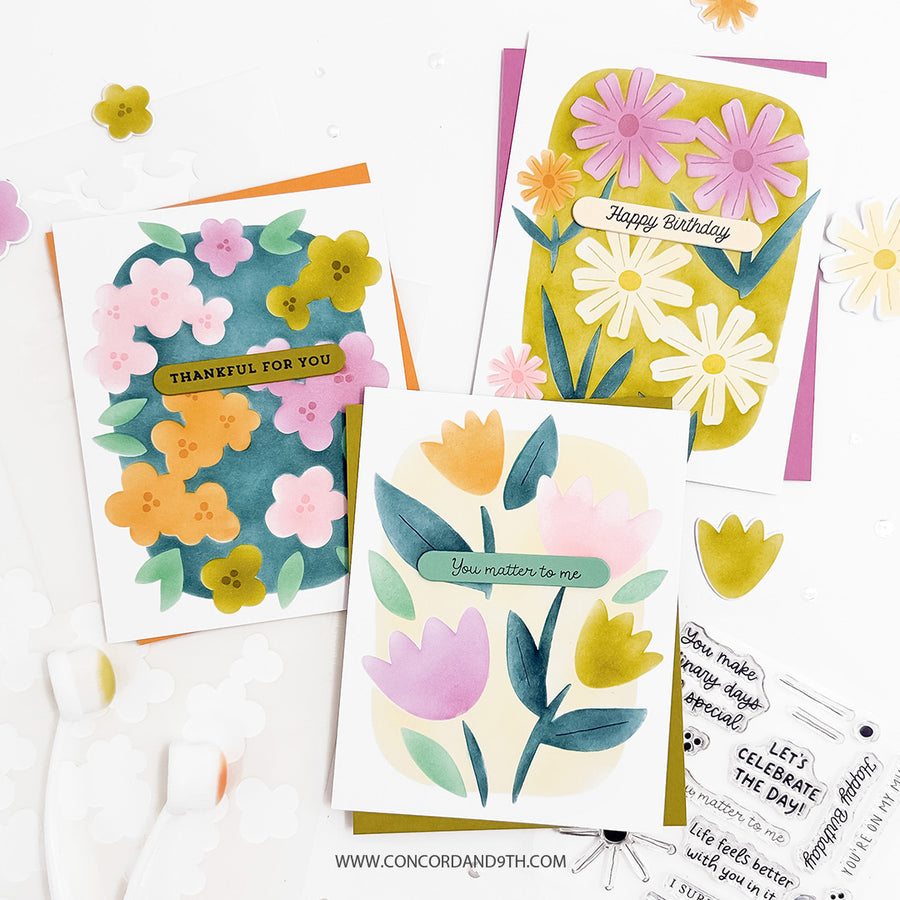 (PRE-ORDER) Concord & 9th - Petal Portraits Stamp Set