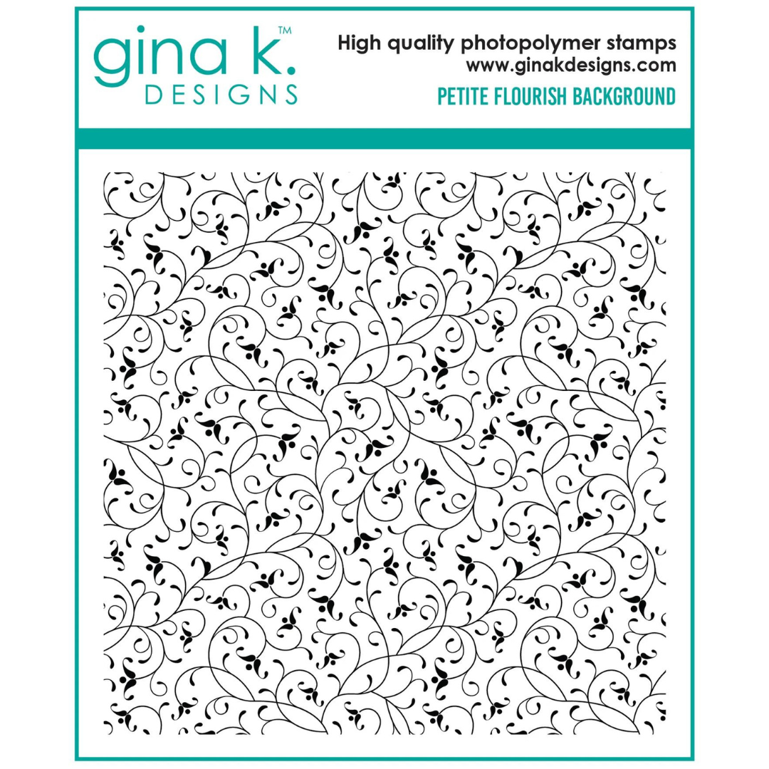 Gina K Designs Petite Flourish Background Stamp