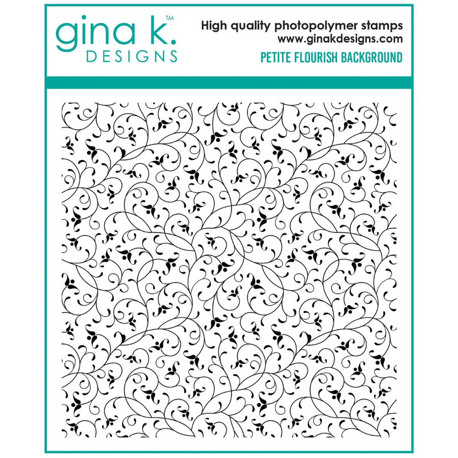 Gina K Designs - Petite Flourish Background Stamp