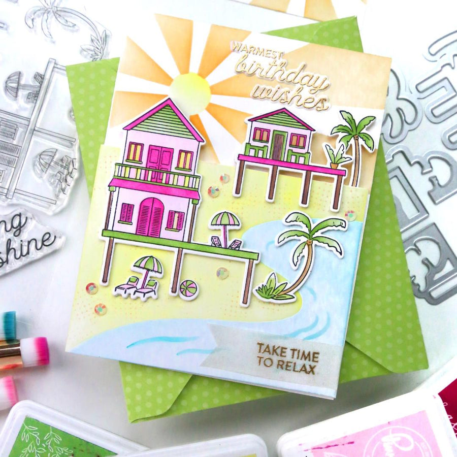 Pinkfresh Studio - Coastal Paradise Stencils