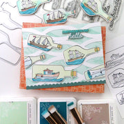 Pinkfresh Studio - Message in a Bottle Stencils