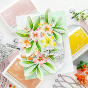 Pinkfresh Studio - Plumeria Stencils