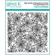 Gina K Designs Poinsettia Background Stamps