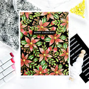 Gina K Designs - Poinsettia Background Stamps