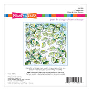 Spellbinders - Stampendous Leafy Lines Cling Rubber Stamp Set from the Beautiful Backgrounds Collection