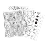 Hero Arts - Grids & Icons Mixed Media Hero Transfers