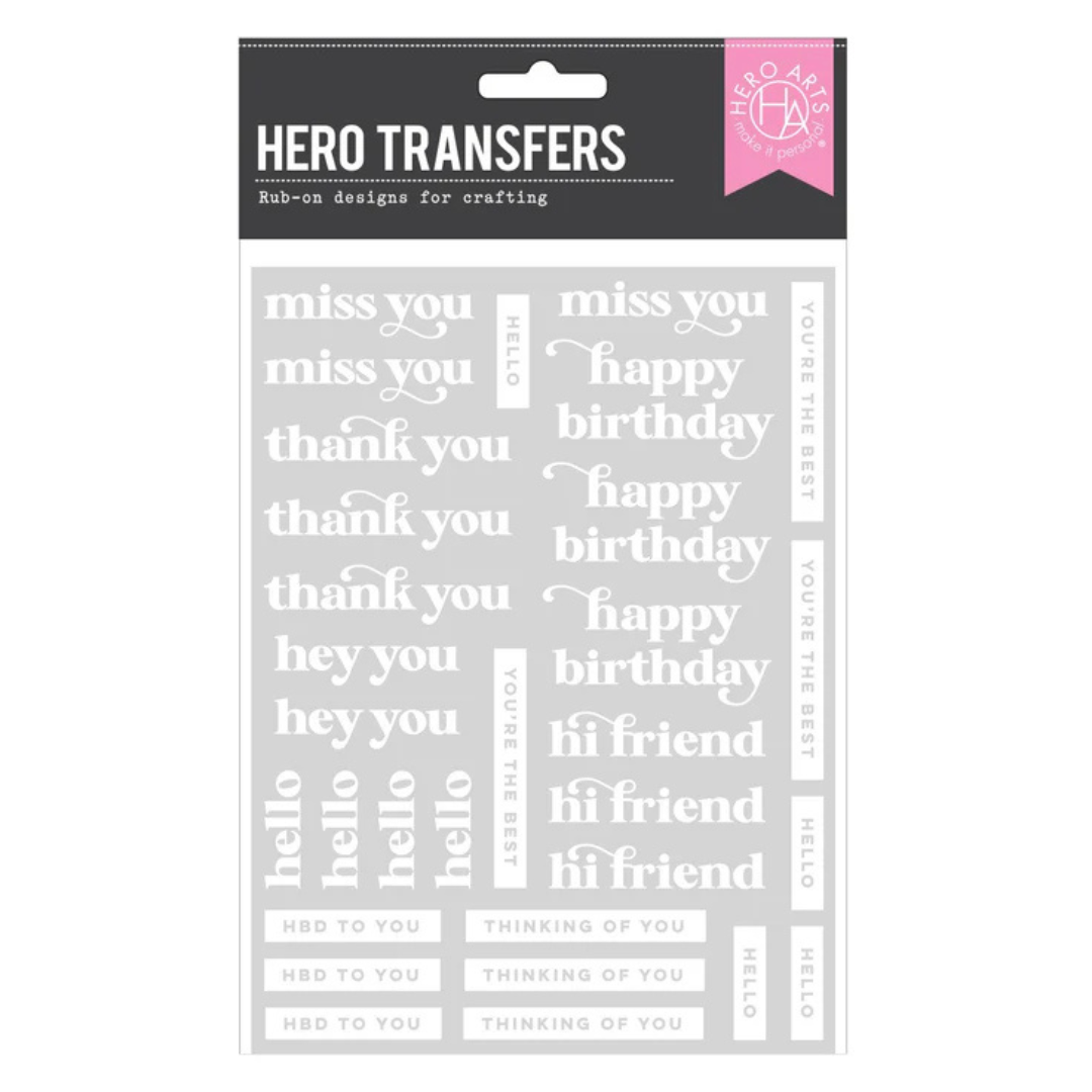 Hero Arts - Must Have Messages Hero Transfers