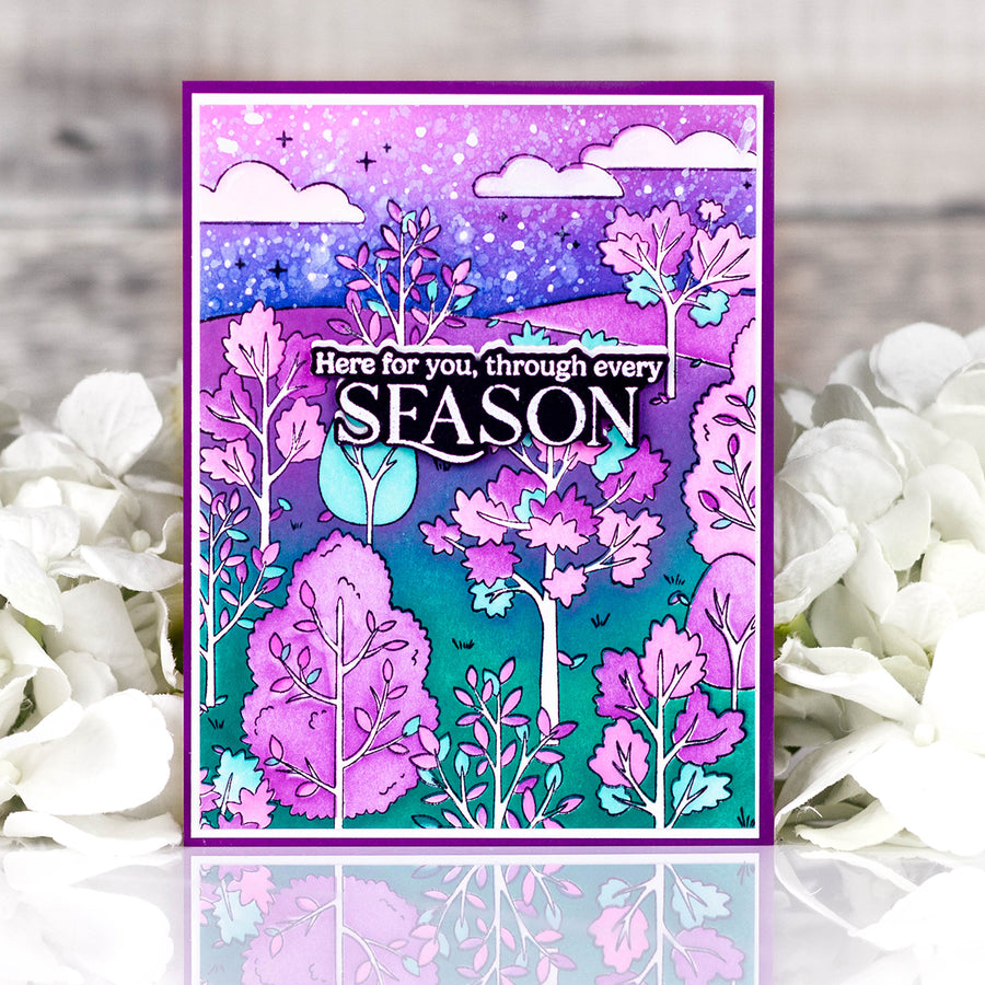 Pinkfresh Studio - Dreamer's Forest Cling Stamp