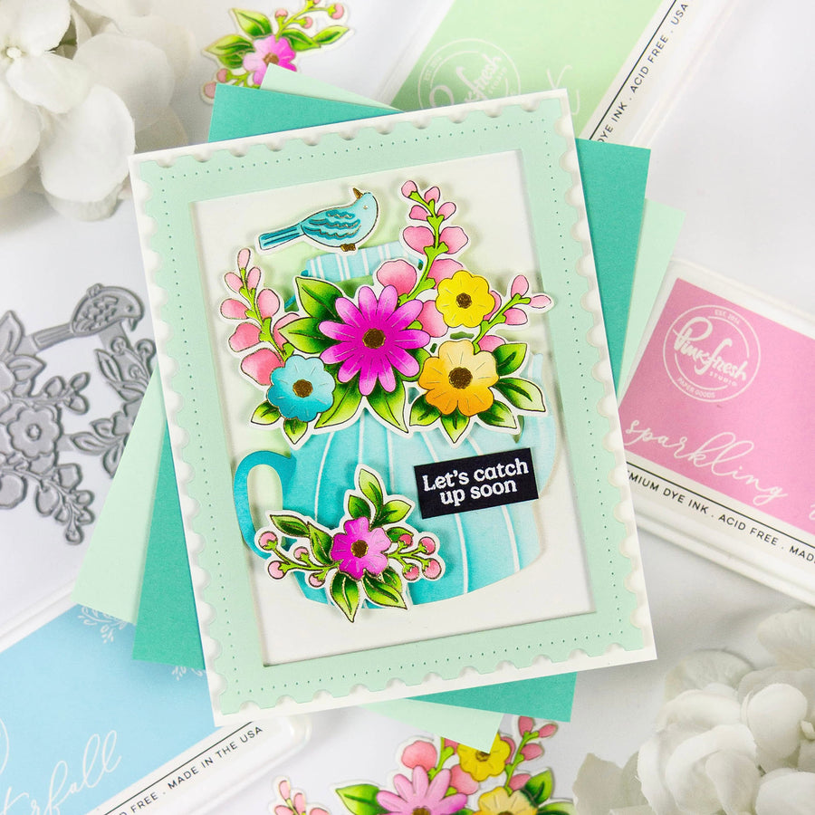 Pinkfresh Studio - Steeped in Kindness Stencils