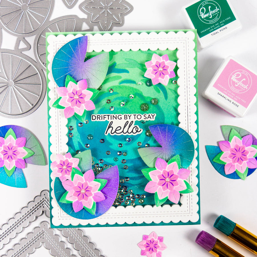 Pinkfresh Studio - Tranquil Water Lilies Die