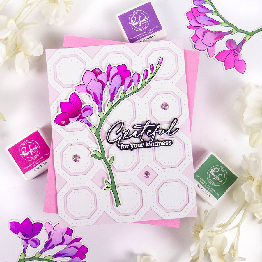 Pinkfresh Studio - Freesia Flourish Stamps