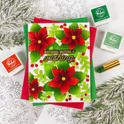 Pinkfresh Studio - Whispers of Poinsettia Stencils