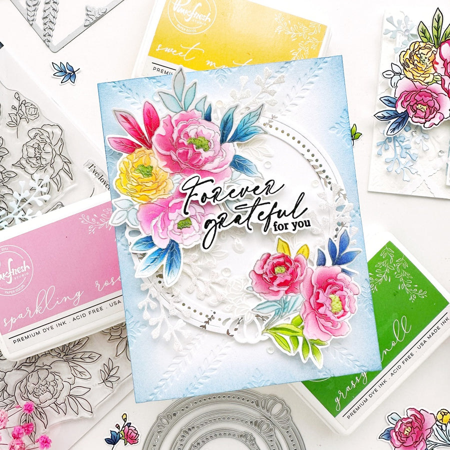 Pinkfresh Studio - Peony Perfection Stamps