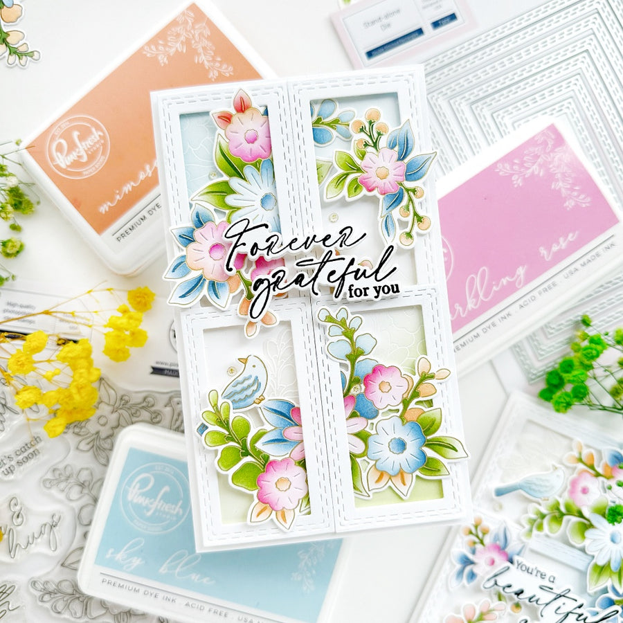 Pinkfresh Studio - Essentials: Double Stitched Rectangles Dies