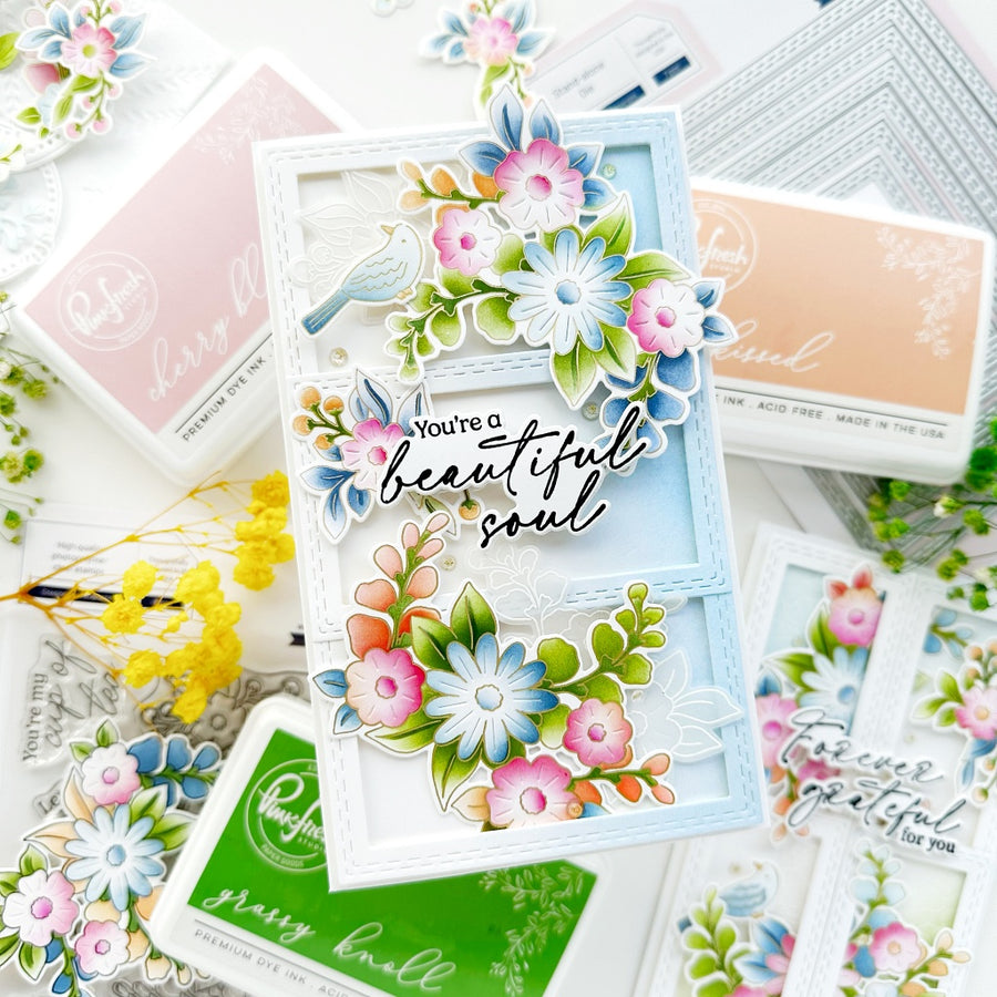 Pinkfresh Studio - Essentials: Double Stitched Rectangles Dies