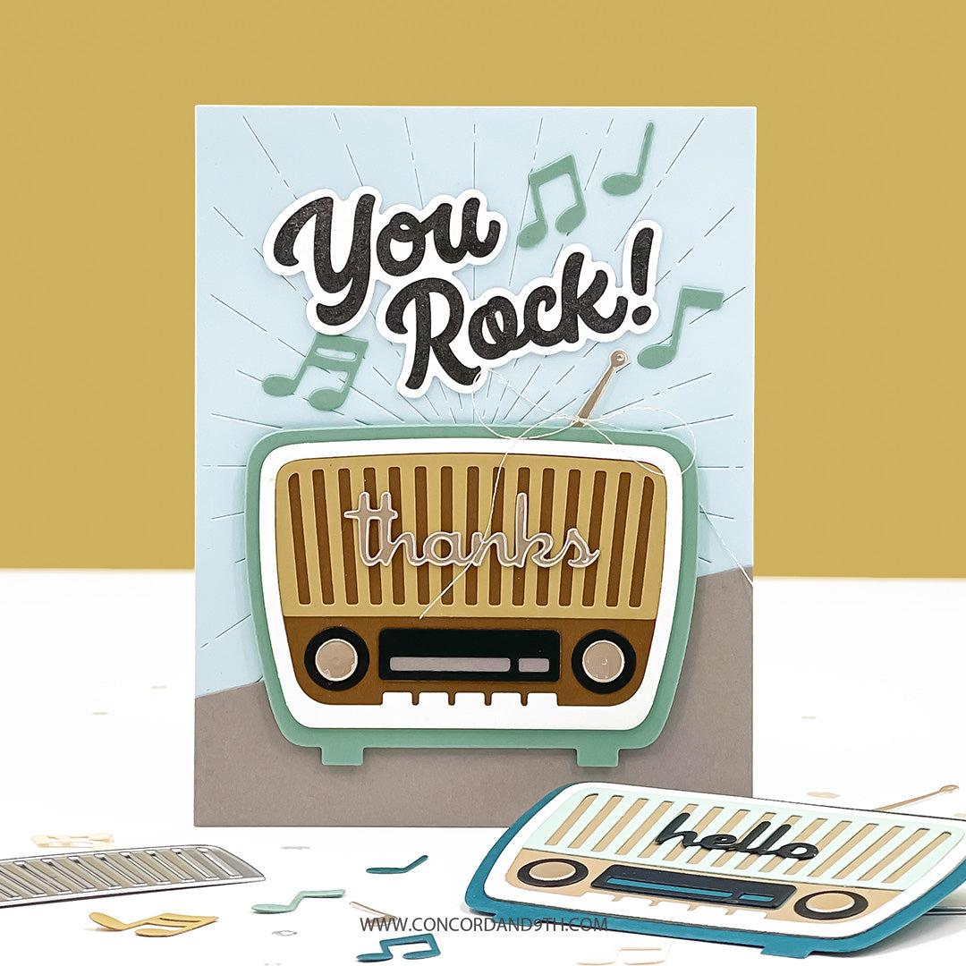Concord & 9th - Retro Radio Stamp Set
