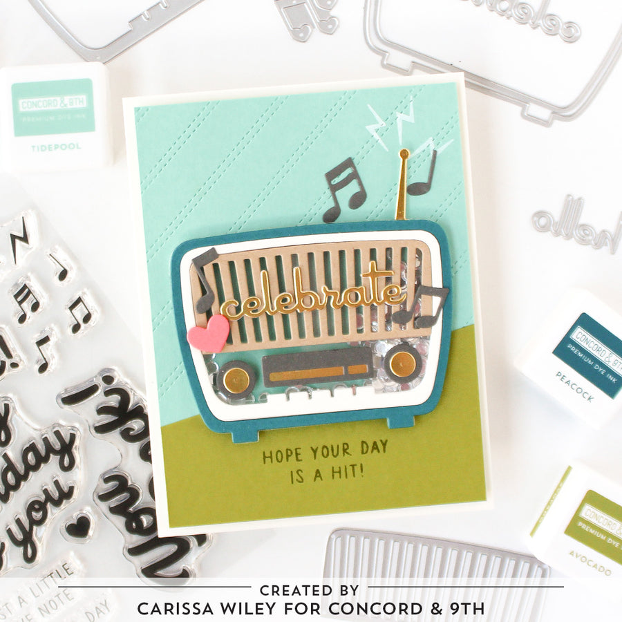 Concord & 9th - Retro Radio Stamp Set
