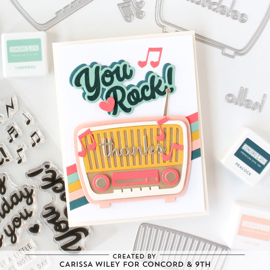 Concord & 9th - Retro Radio Stamp Set